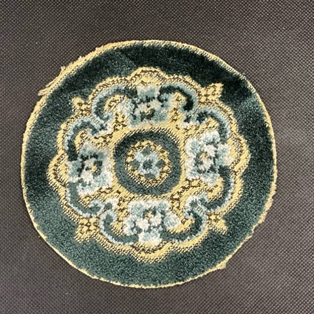 Miniature Doll House Rug Green 14cm Length