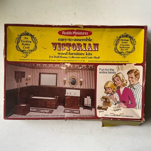 Realife Miniatures Victorian Wood Bathroom K...