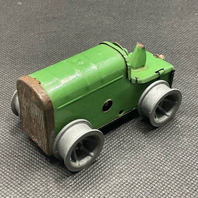 TRI ANG 1950s Minic Green Wind-Up Tin Tracto...