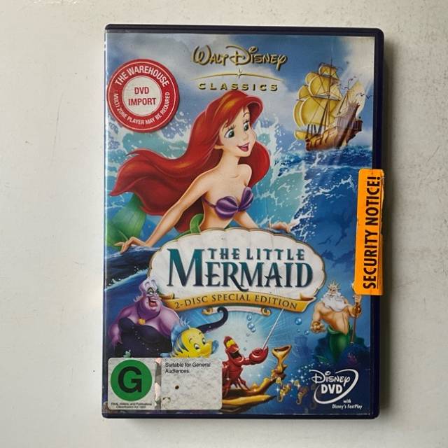 DVD Disney THE LITTLE MERMAID 2 Disk Special...