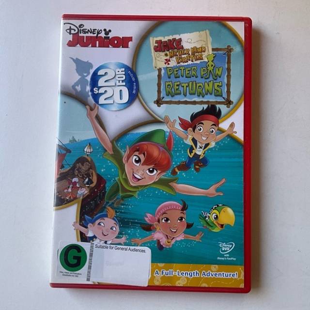DVD Disney JAKE NEVER LAND PIRATES PETER PAN...