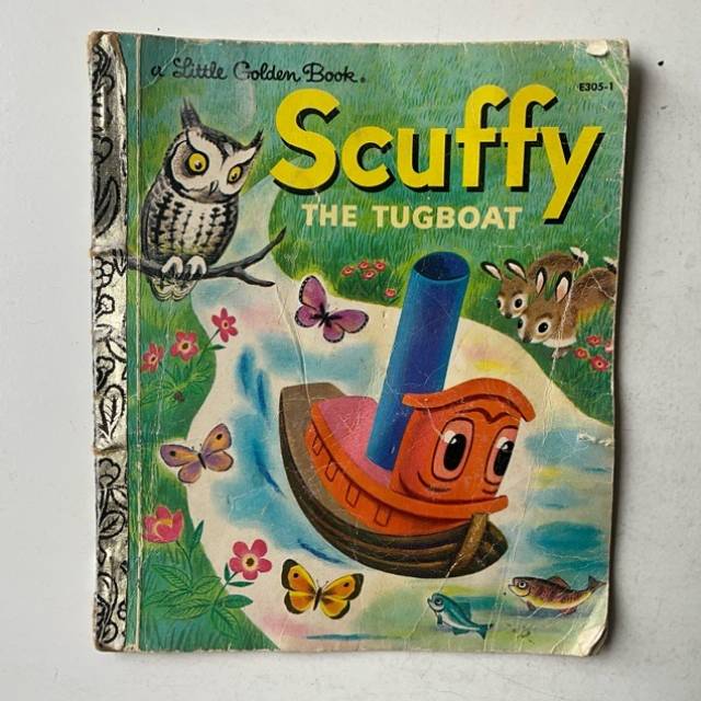 Golden Book Scuffy THE TUGBOAT E305 - 1 1955
