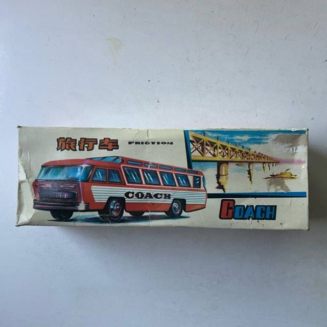 TIN TOY MF-184 PASSENGER COACH BUS New with...