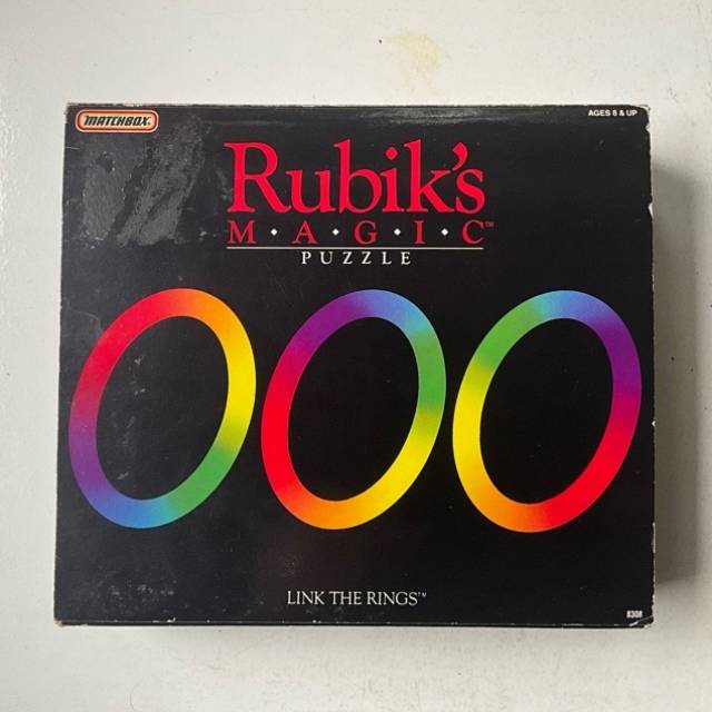 1986 Rubiks Magic Puzzle Link The Rings 8308...