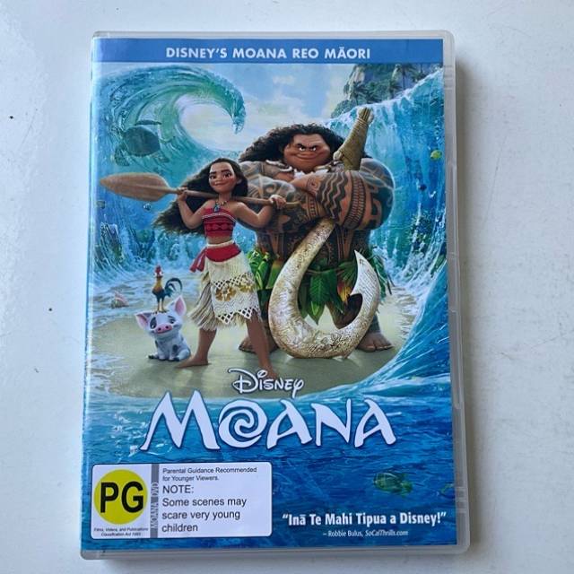 DVD MOANA Disney MĀORI 2017