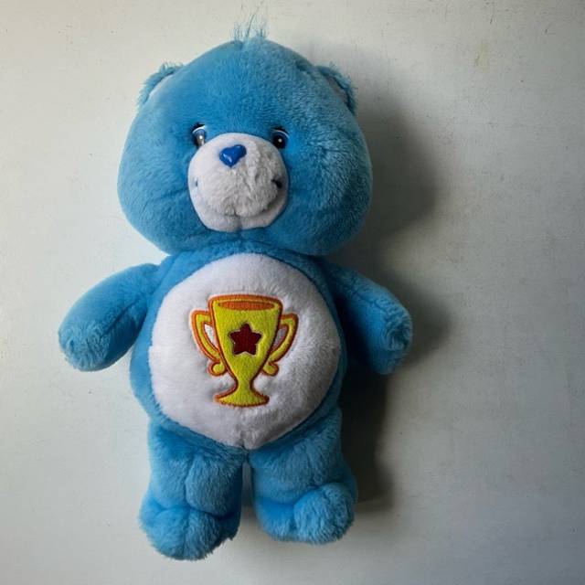 Care Bears Champ Bear Blue Trophy on Tummy 3...