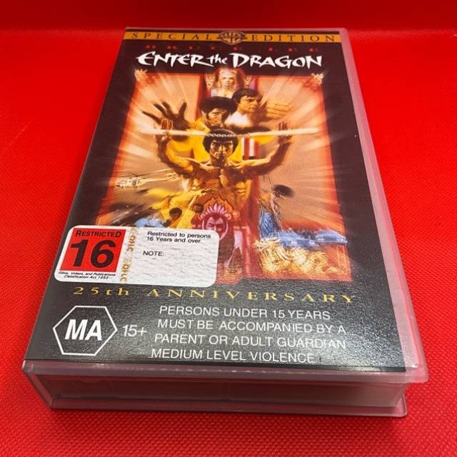 VHS BRUCE LEE ENTER THE DRAGON 25th Annivers...