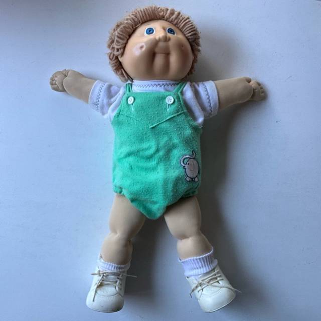 1984 KT Cabbage Patch Kid Blonde Hair Boy Bl...