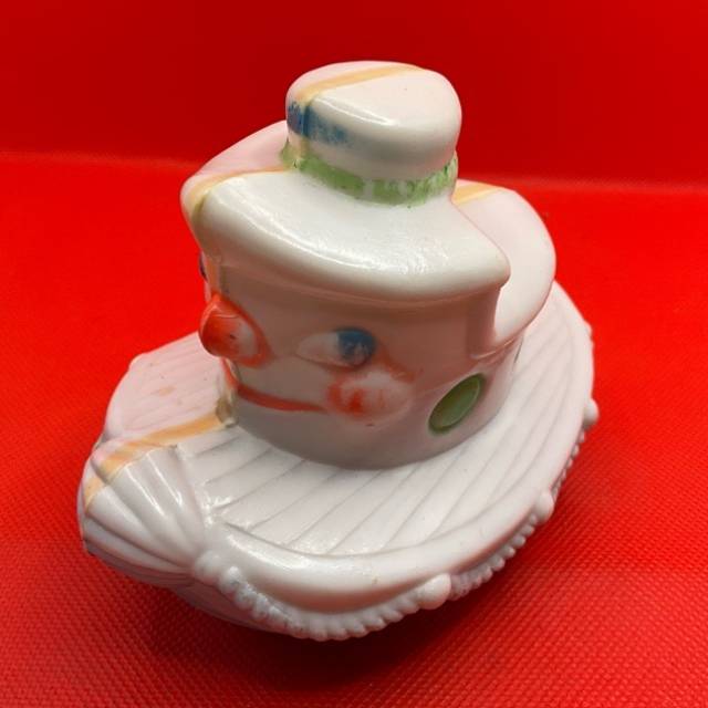 Hard Plastic 1970s Toy Tugboat Rattle Chime...
