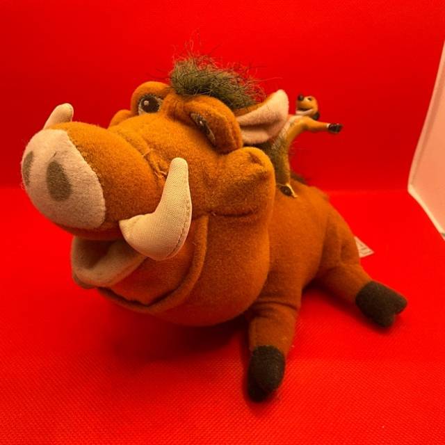 Pumba and Timon plush DISNEY Hasbro The Lion...