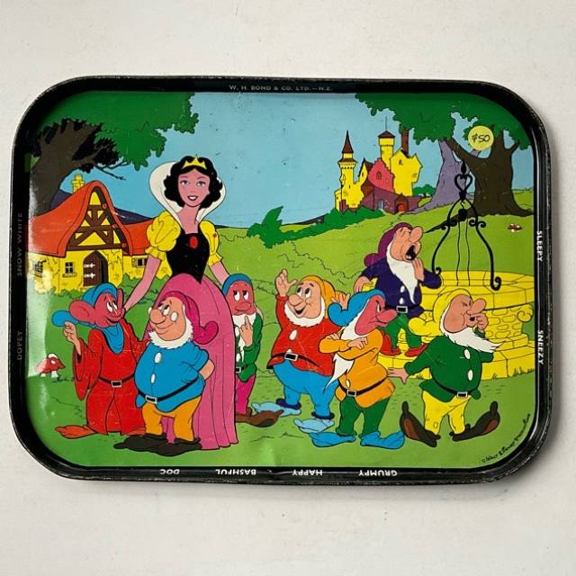 Metal Tea Tray Snow White W.H. Bond Co. Ltd...