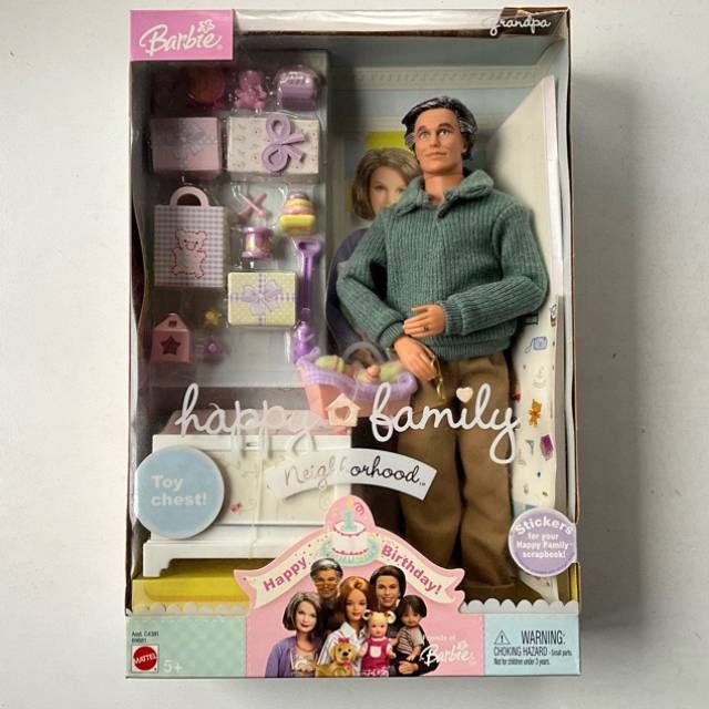 Barbie Happy Family Neighborhood Grandpa w B...